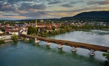 Längste überdachte Holzbrücke Europas