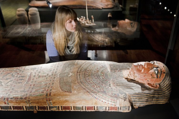 Impression der Ausstellung "Ägypten - Land der Unsterblichkeit" im Museum Weltkulturen D5, Reiss-Engelhorn-Museen