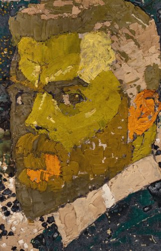 Augusto Giacometti (Stampa 1877 - 1947 Zürich), Selbstbildnis, 1910 Öl auf Leinwand, 35.2 × 26 cm Schlesisches Landesmuseum, Opava Foto: Luděk Wünsch