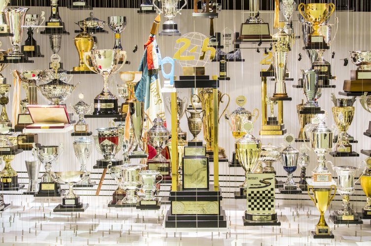 Porsche Museum Exhibition - Trophy Wall
