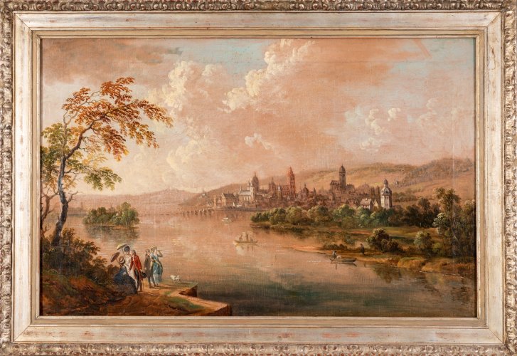 Anonym, Ansicht von Mainz, nach 1782, Öl auf Leinwand, Inv.-Nr. 1226, Foto: © GDKE - Landesmuseum Mainz (Foto: A. Garth)