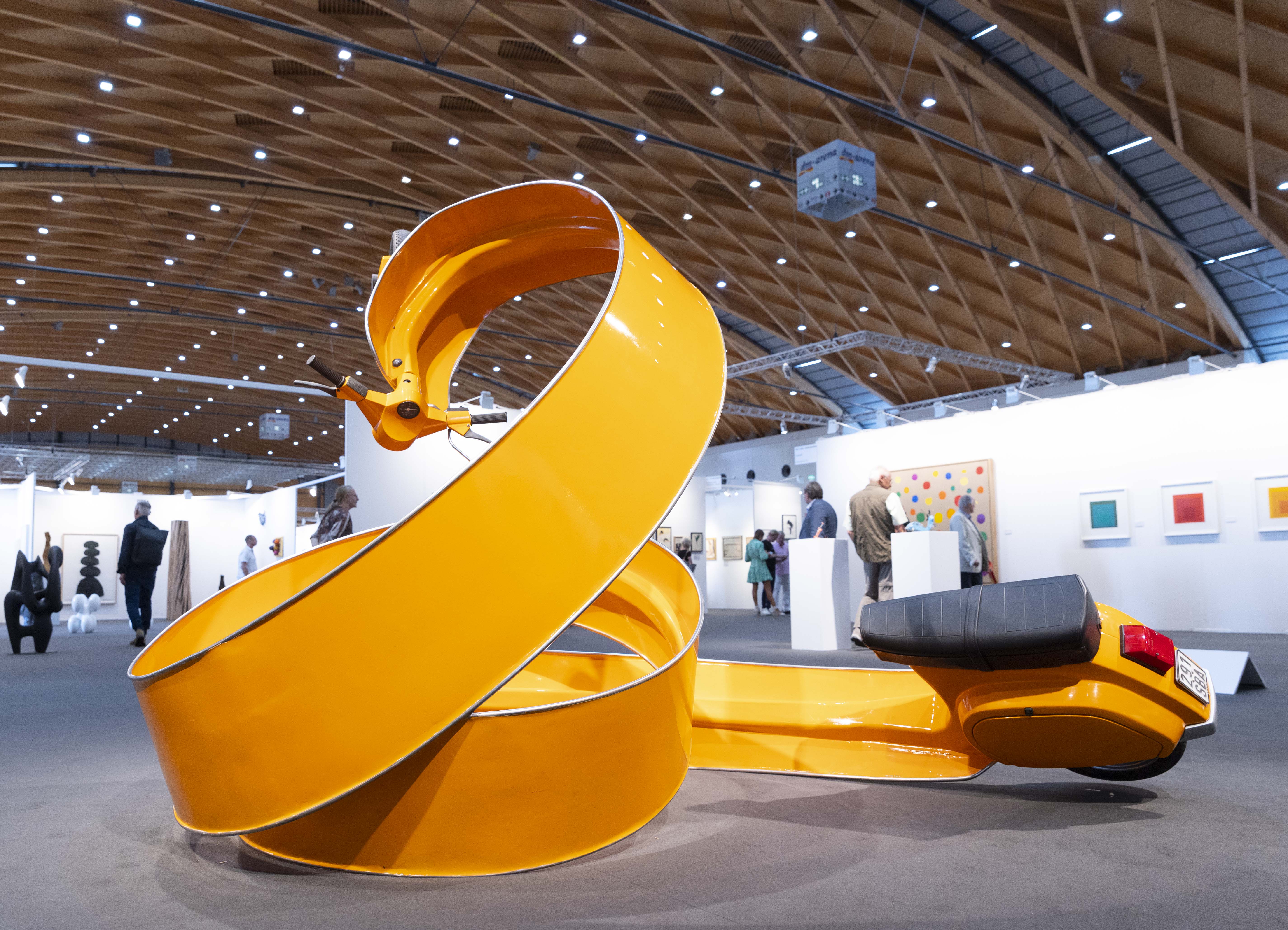 (Stefan Rohrer - Arancio (2011); präsentiert von der Galerie Scheffel). Credits: Messe Karlsruhe / Jürgen Rösner