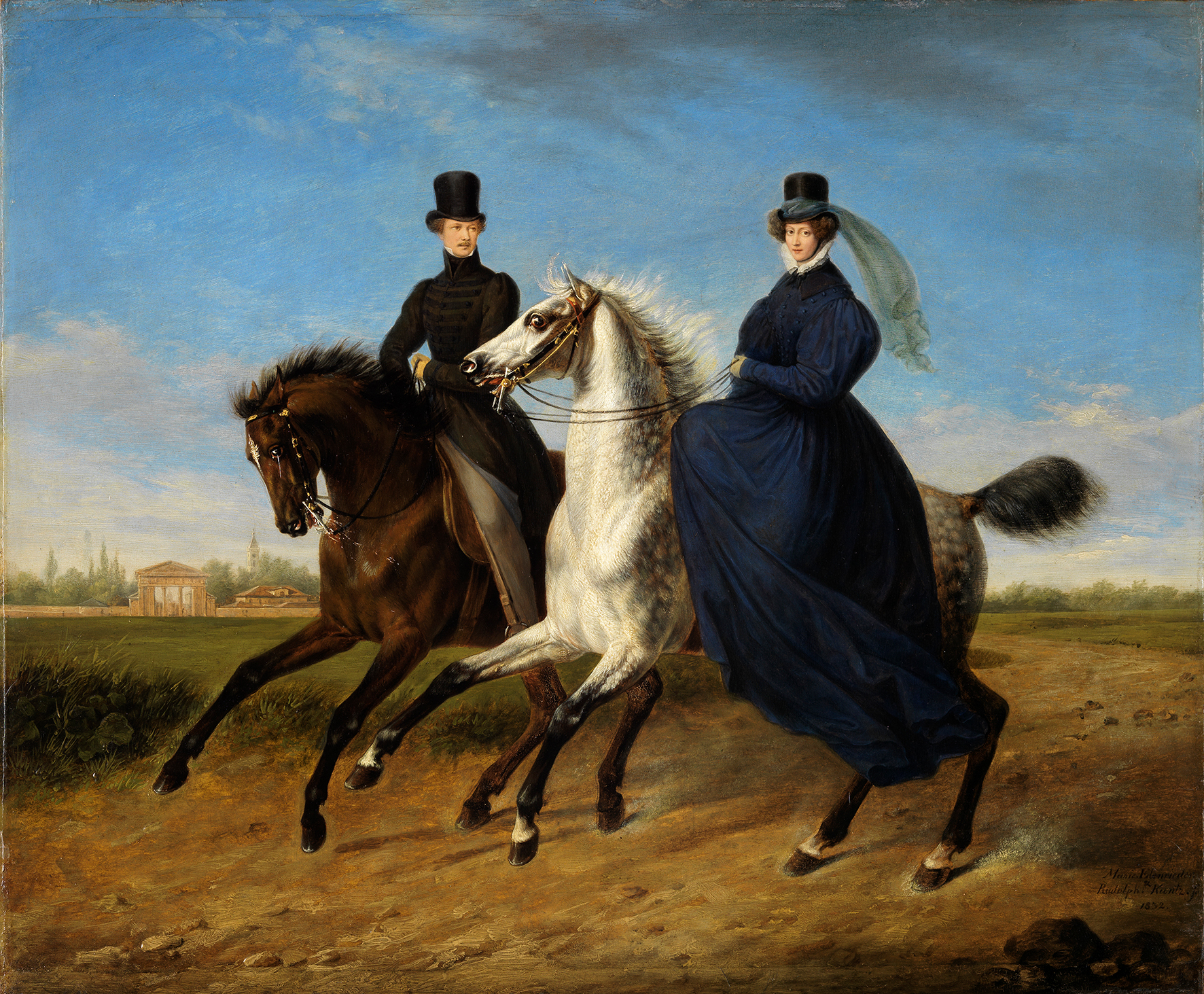Произведения про 20 век. Всадница 1832. Всадница на коне 18 -19 век. Всадники. Портрет е. и. Мюссара и э. Мюссар.