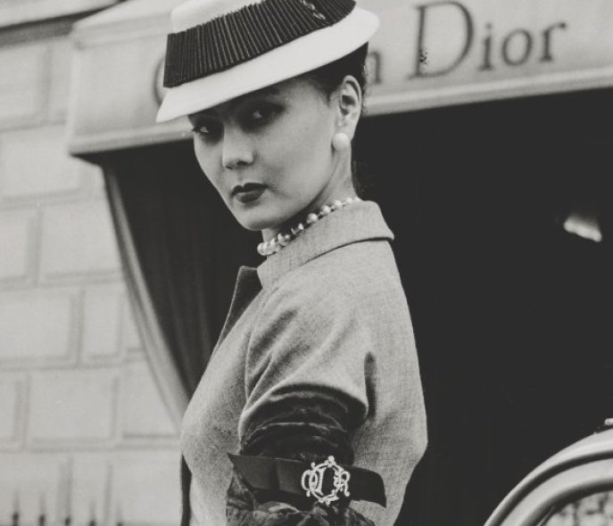 A Dior model