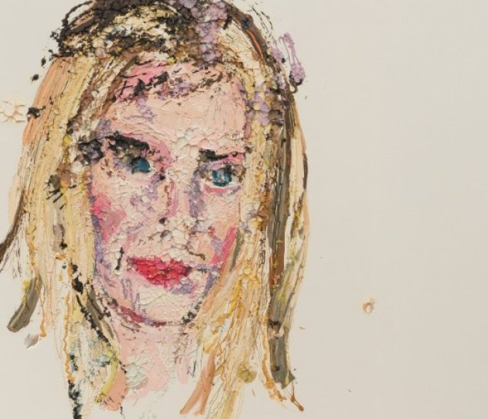 You can see a female head, picture by Kaari Upson