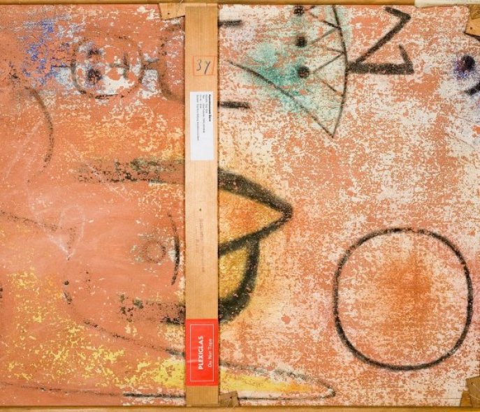 The back of a painting by Klee