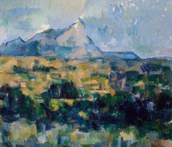 Mont Sainte-Victoire, painting by Cezanne
