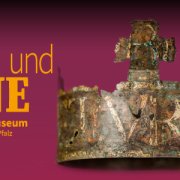 Das Motiv zur Ausstellung zeigt die Grabkrone des salischen Kaisers Konrad II. Foto: Historisches Museum der Pfalz/Hans-Georg Merkel