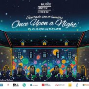 Spectacle son et lumière dans le cloître du Musée Unterlinden