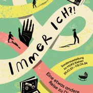 Sonderausstellung "Immer ich?! Eine etwas andere Reise zu dir" im MUKS. Grafik und Illustration: Emily Wren. MUKS Museum Kultur & Spiel Riehen. 