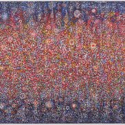 Richard Pousette-Dart, Radiance Number 8, (Imploding Light Red), 1973–74, Acryl auf Leinen,228.6 x 228.6 cm © 2024 The Richard Pousette-Dart Estate / VG Bild-Kunst, Bonn 2024