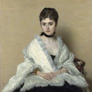 Domenico Morelli, Porträt von Olena Tolstoi, 1875, Eigentum Odesa Museum für Westliche und Östliche Kunst; Foto: Gemäldegalerie, Staatliche Museen zu Berlin, Christoph Schmidt