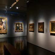 Louise Moillon, Korb mit Pfirsichen und Trauben, 1631 Das Foto zeigt ein Gemälde der Künstlerin Louise Moillon. Zu sehen ist ein mit Pfirsichen und Trauben gefüllter Korb.