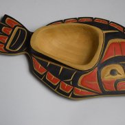 Schale »Halibut Bowl«, Clifford George, Nootka, Vancouver Island, 1996-2000, © GRASSI-Museum für Völkerkunde zu Leipzig, Staatliche Kunstsammlungen Dresden, Foto Melanie Meier