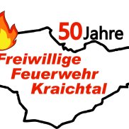 Jubiläumslogo Logo 50 Jahre Feuerwehr Kraichtal