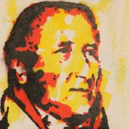 Porträt J.P. Hebel des Künstlers Hans-Jürgen Vogt