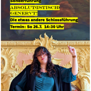 Die Referentin führt gekonnt durch das Schloss