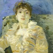 Berthe Morisot Junge Frau auf Sofa (Jeune Femme au Divan), c.1885 Öl auf Leinwand, 61 x 50.2 cm Tate, London; Bequeathed by the Hon. Mrs A.E. Pleydell-Bouverie through the Friends of the Tate Gallery 1968 Photo ©Tate Berthe Morisot Junge Frau auf Sofa (Jeune Femme au Divan), c.1885 Öl auf Leinwand, 61 x 50.2 cm Tate, London; Bequeathed by the Hon. Mrs A.E. Pleydell-Bouverie through the Friends of the Tate Gallery 1968 Photo ©Tate