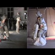 Mo Diener, Damenball, 1989, Performance mit Cello, Videostill © Mo Diener