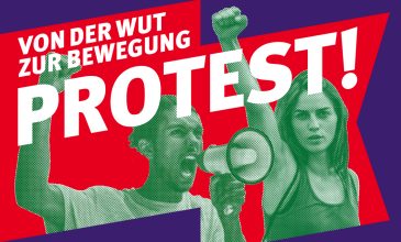 Key Visual der Ausstellung "PROTEST! Von der Wut zur Bewegung" 