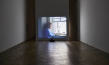 Diego Marcon, The Parents’ Room, 2021, installation view, in: Diego Marcon, Have You Checked the Children, Kunsthalle Basel, 2023, photo: Philipp Hänger / Kunsthalle Basel