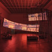 Shuang Li, Alliance (Heart Loop), 2026, installation view, in: Shuang Li, Alliance, Kunsthalle Basel, 2026, photo: Philipp Hänger / Kunsthalle Basel
