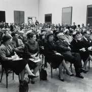 Opening, "Die neue amerikanische Malerei", Kunsthalle Basel, 1958. Photo: Atelier Moeschlin + Baur/Kunsthalle Basel Opening, "Die neue amerikanische Malerei", Kunsthalle Basel, 1958. Photo: Atelier Moeschlin + Baur/Kunsthalle Basel
