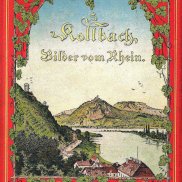 Reiseführer aus dem 19. Jahrhundert mit Bildern vom Rhein.