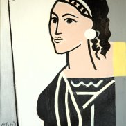 Manfred Weil, Frau mit weißem Ohrring