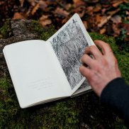 Skizzenbuch von Emmanuel Henninger, 'Urwald von morgen', Foto: O. Kramer