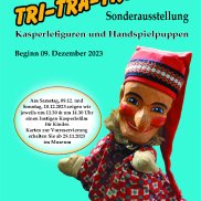 Plakat Sonderausstellung Kasperle Plakat zur Sonderausstellung "Tri-Tra-Trullala – Kasperlefiguren und Handspielpuppen "