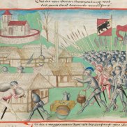 Berner Kriegsknechte plündern ein Dorf Berner Kriegsknechte plündern ein Dorf. Quelle: Bern, Burgerbibliothek, Mss.h.h.I.1, p. 148 – Diebold Schilling, Amtliche Berner Chronik, Bd. 1 (https://www.e-codices.ch/de/list/one/bbb/Mss-hh-I0001)