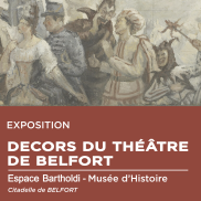 Affiche de l'exposition : Les décors du théâtre de Belfort 