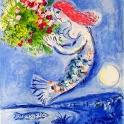 Chagall, Nice Soleil Fleurs (Engelsbucht), 1962 Engelsbucht