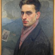 Deux portraits de l'auteur Huile sur toile 1927 II A 318 1983-56-16 Section Beaux-Arts Maurice Ehlinger Musée Pierre Noël Saint-Dié-des-Vosges