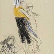 Zeichnung der Künstlerin Romane Holderried Kaesdorf