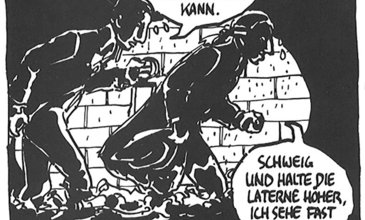 Auszug aus Comic «Meyer & Meyer – als Aarau die Hauptstadt der Schweiz war» (Reto Gloor/Markus Kirchhofer; Edition Moderne Zürich; erschienen 1996, Neudruck 2015)