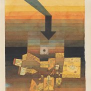Paul Klee, Einsiedelei, 1918, 61, Aquarell und Gouache auf Grundierung auf Leinen auf Karton, 18,4 x 25,9 cm, Zentrum Paul Klee, Bern Paul Klee_Einsiedelei