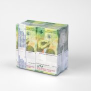 verpackte 50-Franken-Noten 10 Bündel 50-Franken-Noten, fachgerecht verpackt von der Schweizerischen Nationalbank
