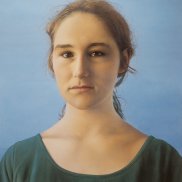 Franz Gertsch, Silvia I, 1998, Eitempera auf ungrundierter Baumwolle / Tempera on unprimed cotton, 290 x 280 cm, Museum Franz Gertsch, Burgdorf © Franz Gertsch AG