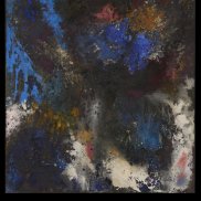 Otto Greis, Blauer Aufbruch, 1952, Öl auf Leinwand © GDKE Landesmuseum Mainz, Foto: A. Garth Otto Greis, Blauer Aufbruch, 1952, Öl auf Leinwand © GDKE Landesmuseum Mainz, Foto: A. Garth