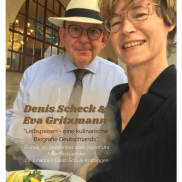 Plakat zur Lesung am 25.09.2026 mit Denis Scheck und Eva Gritzmann
