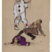 Fritz Ascher, Pagliaccio (Clown), 1916, Privatsammlung, Copyright Bianca Stock, Foto: Malcom Varon, New York. Fritz Ascher, Pagliaccio (Clown), 1916, Privatsammlung, Copyright Bianca Stock, Foto: Malcom Varon, New York.