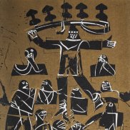 HAP Grieshaber, Bauernkrone (Ausschnitt, 1975)