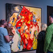 That the rooster knows - Öl auf Leinwand