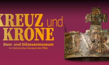 Das Motiv zur Ausstellung zeigt die Grabkrone des salischen Kaisers Konrad II. Foto: Historisches Museum der Pfalz/Hans-Georg Merkel