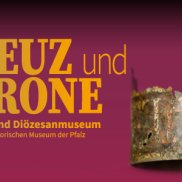 Plakat zu "Kreuz und Krone" mit der Grabkrone des salischen Kaisers Konrad II. Foto: Historisches Museum der Pfalz/Hans-Georg Merkel Das Motiv zur Ausstellung zeigt die Grabkrone des salischen Kaisers Konrad II. Foto: Historisches Museum der Pfalz/Hans-Georg Merkel