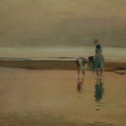 Ernst Graeser: Paar im Watt, 1912, Öl auf Karton, Siebenbürgisches Museum
