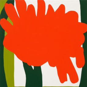 Abstract color intensive picture with floral impression.