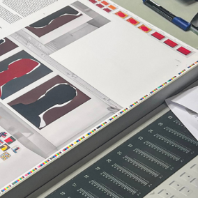 Feuilles d'impression pour la publication "Markus Weggen.ann. Le présent pur".